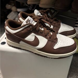 Nike Low Brown and White Dunks  Sneakers W 9.5 M 8